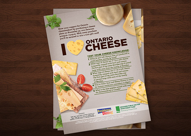 I Love Ontario Cheese - Poster