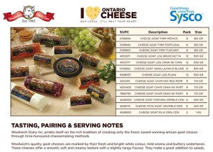 Sysco Cheese - Sales Sheets